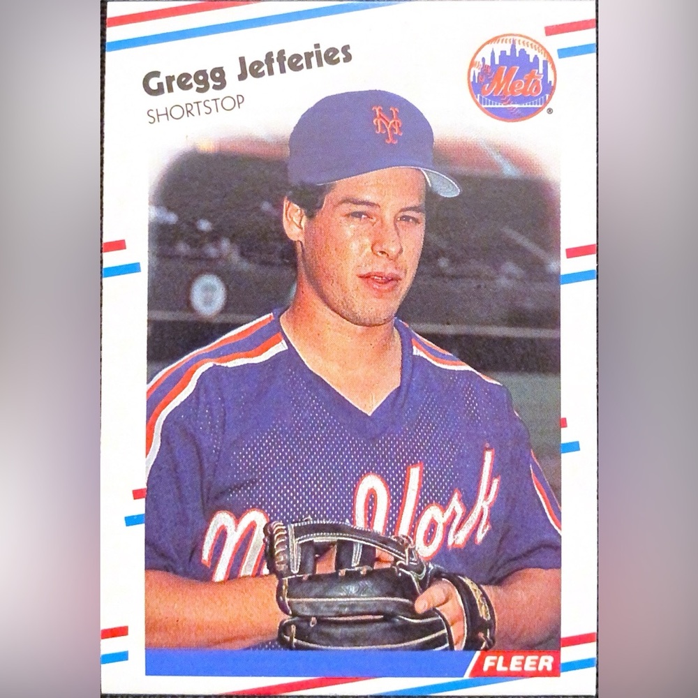 1988 Fleer Gregg Jefferies #137 – New York Mets Rookie Baseball Card